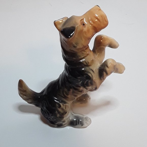 Schnauzer Vintage Collectible Bone China Dog Figurine - Picture 3 of 4